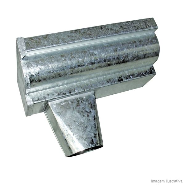 Terminal com bocal galvanizado 33" esquerdo Calhaforte