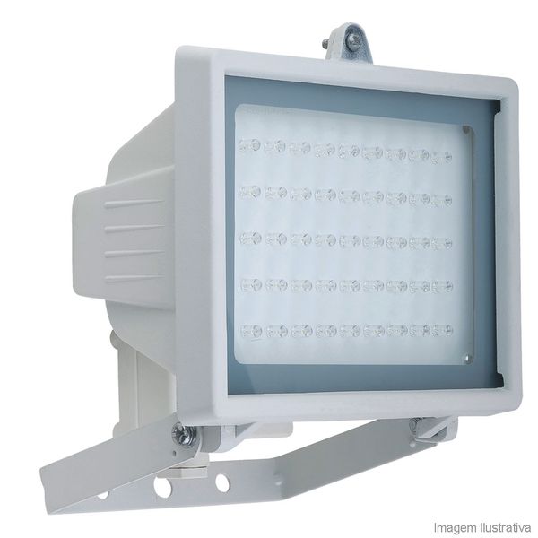 Refletor de 45 LEDs 50W bivolt branco Keywest