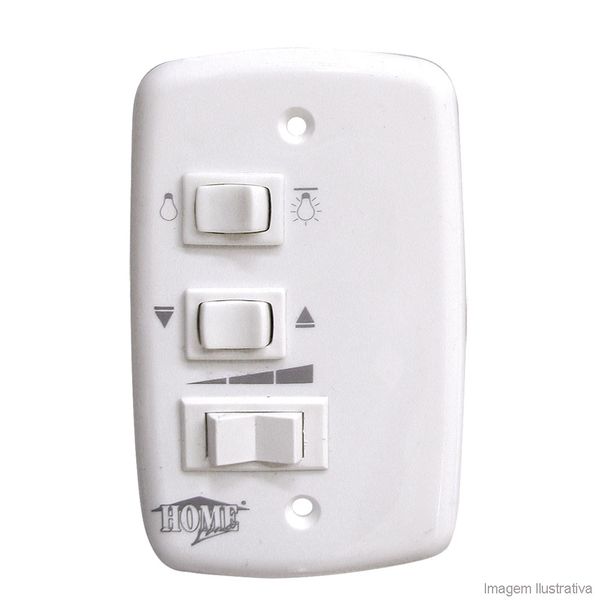 Controle para ventilador 127V branco Home Line