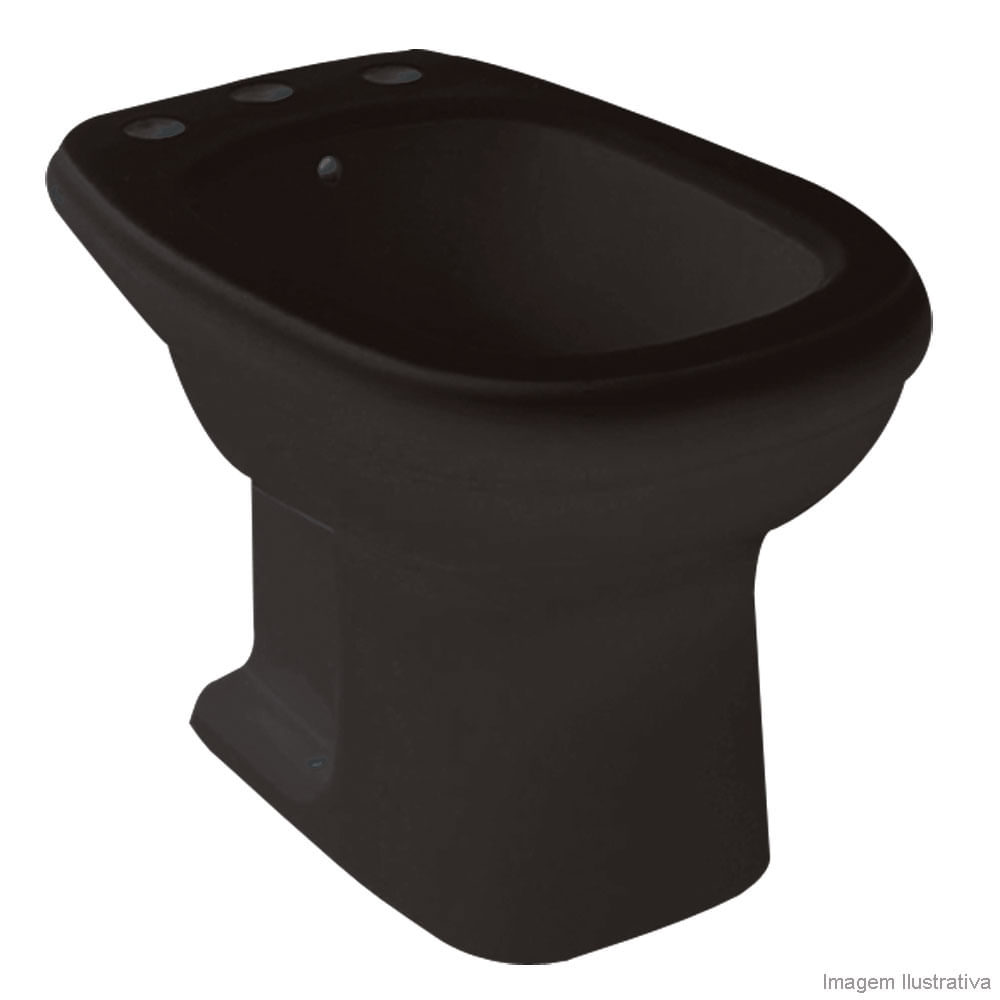 Passo a passo de como instalar bidê de banheiro 9 Bide Sabatini preto Icasa