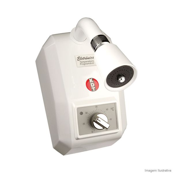 Chuveiro eletrônico 220V temperatura programável branco KDT