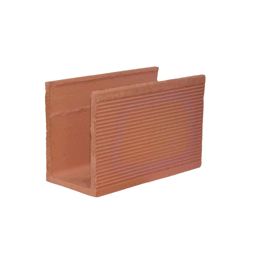 Veja como calcular a quantidade necessária de canaletas de concreto por m² 10 Canaleta ceramica 14x19x29 Especial Nova Conquista