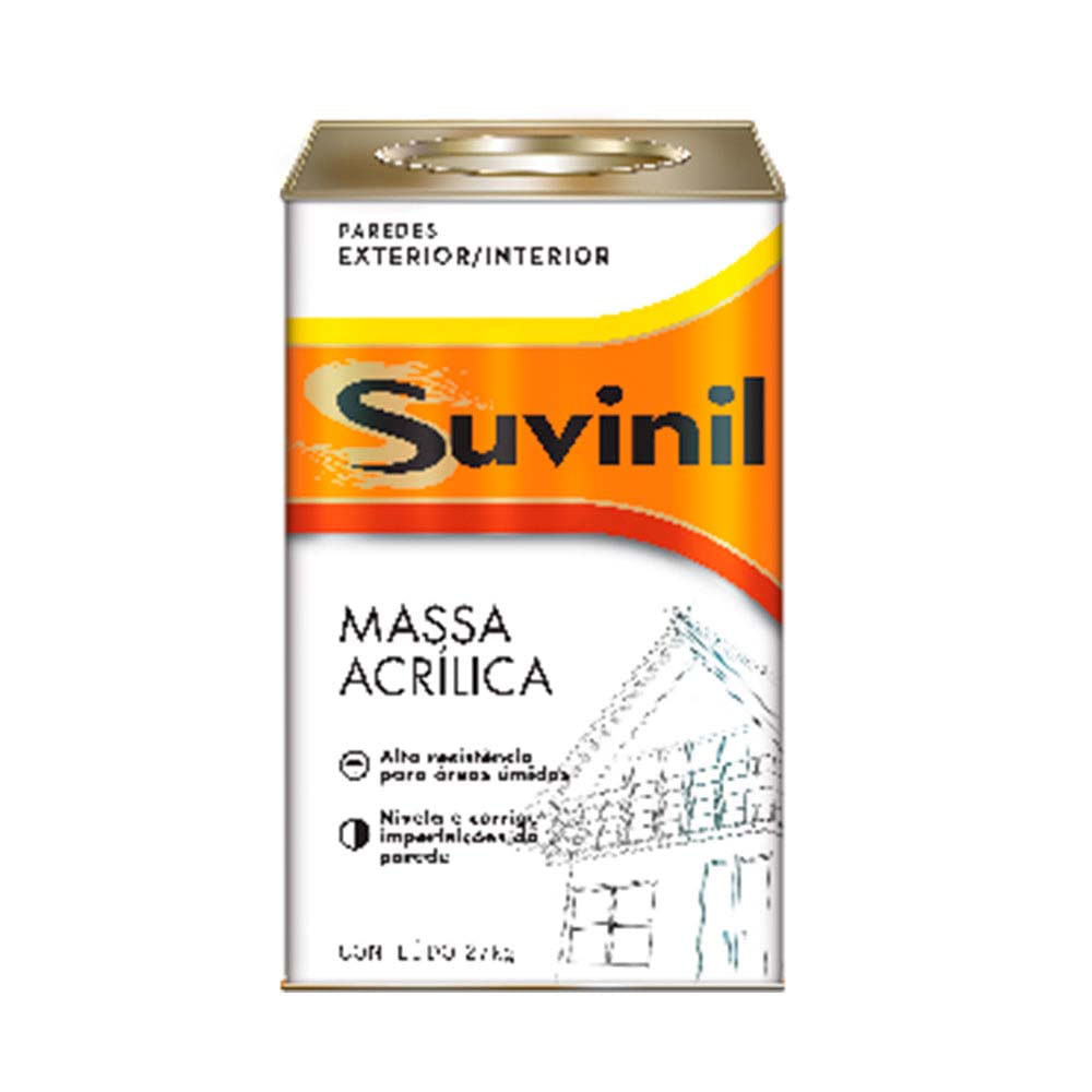 Como aplicar massa acrílica e obter um acabamento perfeito? 10 Massa acrilica 18 litros branco Suvinil
