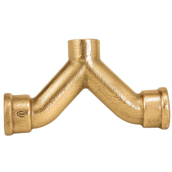 Tê com dupla curva e misturador 22" bronze R50 Eluma
