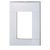 Placa 4x2 3 postos branca Lunare Prime Schneider