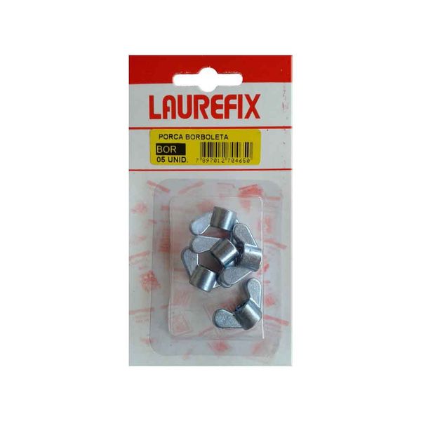 Porca borboleta 3/8" 5 unidades Laurefix