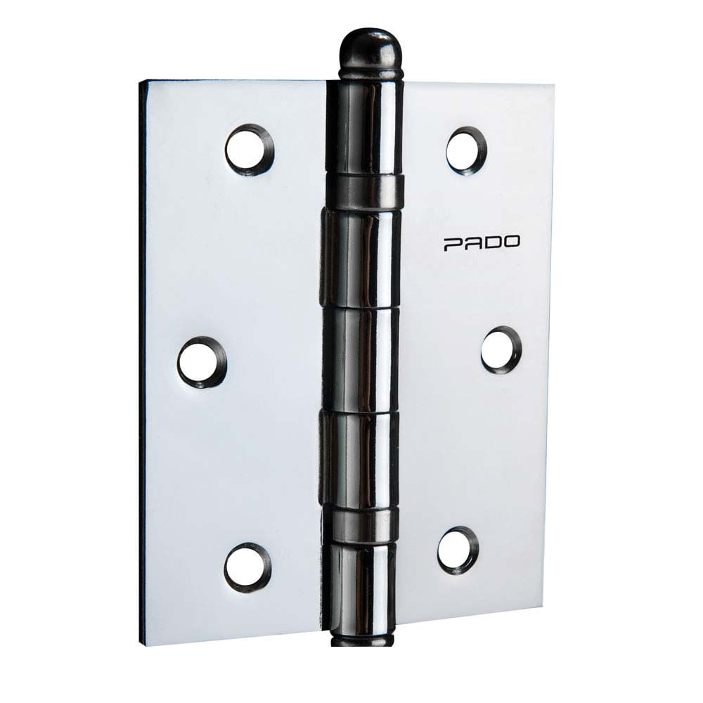 Confira quais são os 8 tipos de dobradiças principais e o uso mais indicado de cada 12 Dobradica simples em aco carbono 76x88cm 3530 com rolamento 3 pecas prata Pado