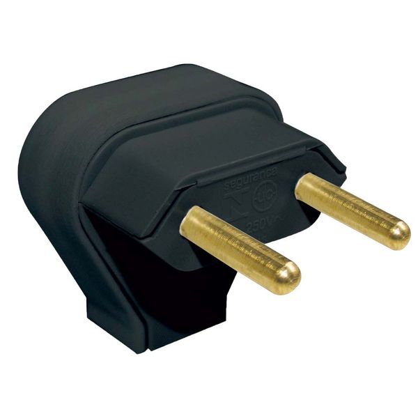 Plugue triangular 2P 10A preto 615843 Pial
