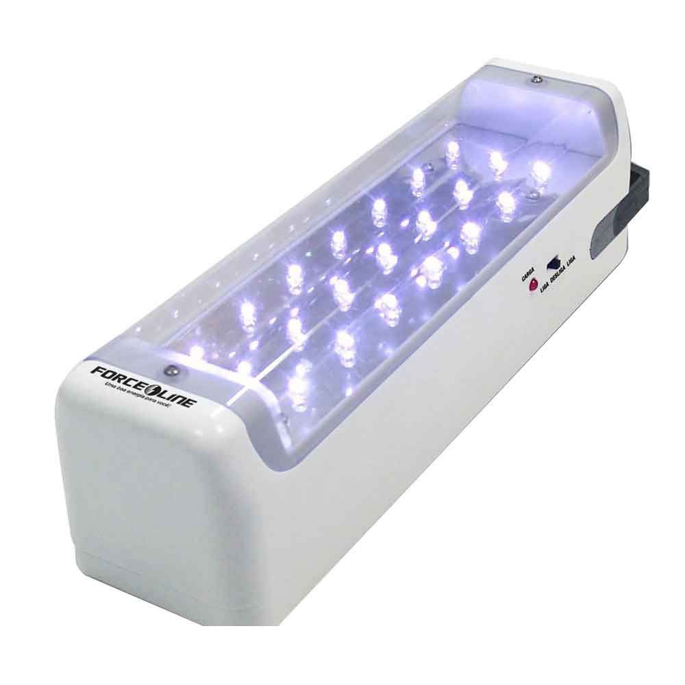 Luz de emergência com 30 leds bivolt automático modelo 587 Forceline |  Telhanorte