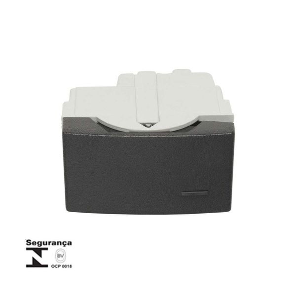 Módulo para interruptor paralelo Modena Prime 10A 250V grafite Schneider