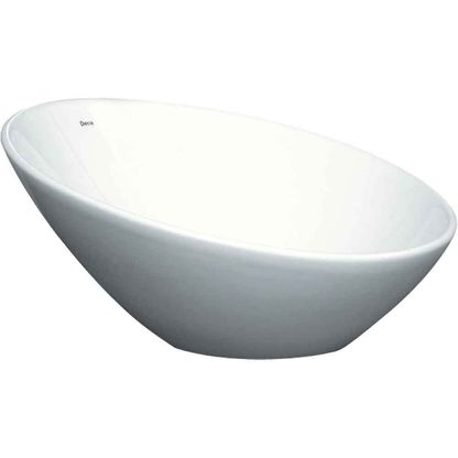 Cuba para banheiro de apoio redonda 39cm L1036 gelo Deca