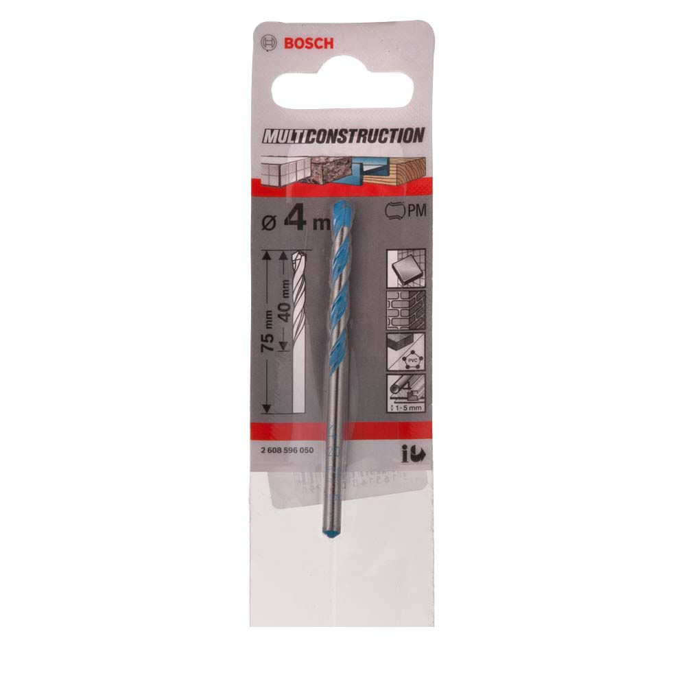 Broca Multimaterial Encaixe Cilíndrico Ø4 X 40 X 75 mm Bosch
