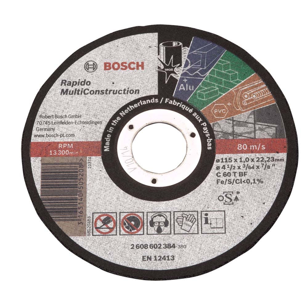 Confira 6 dicas para utilizar discos de corte 11 Disco de corte Multi Uso para esmerilhadeira 4 1 2 Bosch