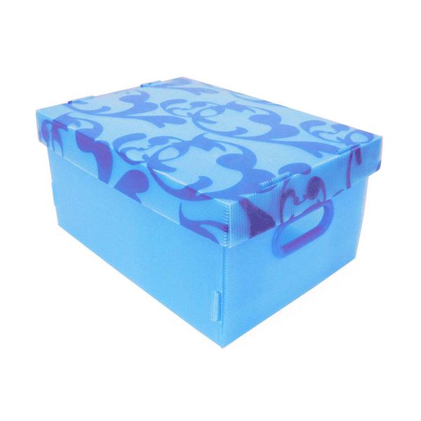 Caixa organizadora Clean Color média azul Boxgraphia