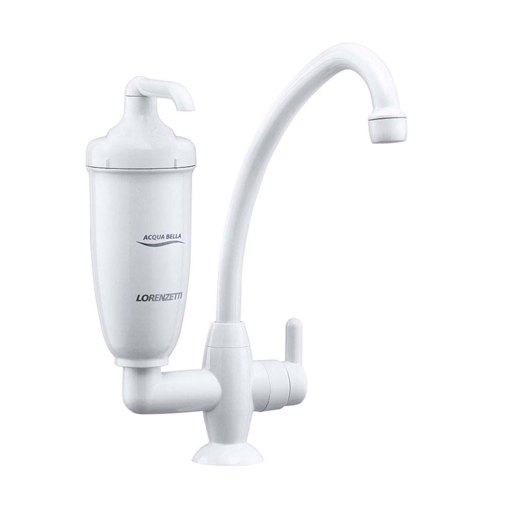 Saiba como escolher o modelo de purificador de água ideal 10 Purificador de agua com torneira de bancada Acqua Bella branco Lorenzetti