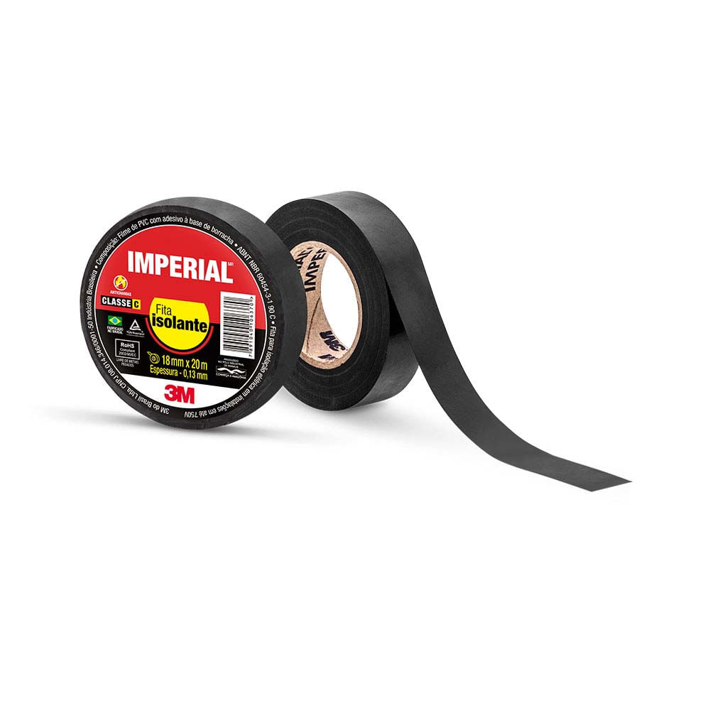 Como usar fita isolante liquida: dicas práticas e eficientes 2 Fita isolante Imperial Slim 18mm 20 metros 3M