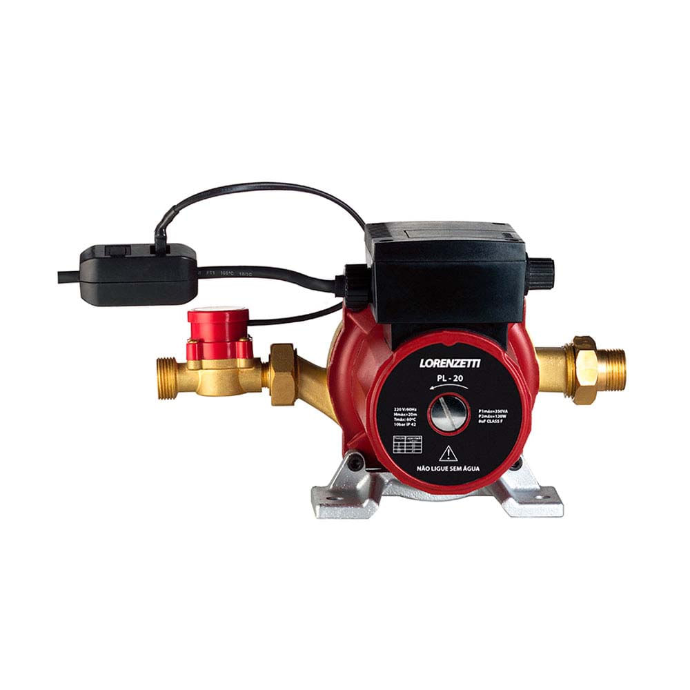 Pressurizador de agua 220V PL 20 vermelho Lorenzetti