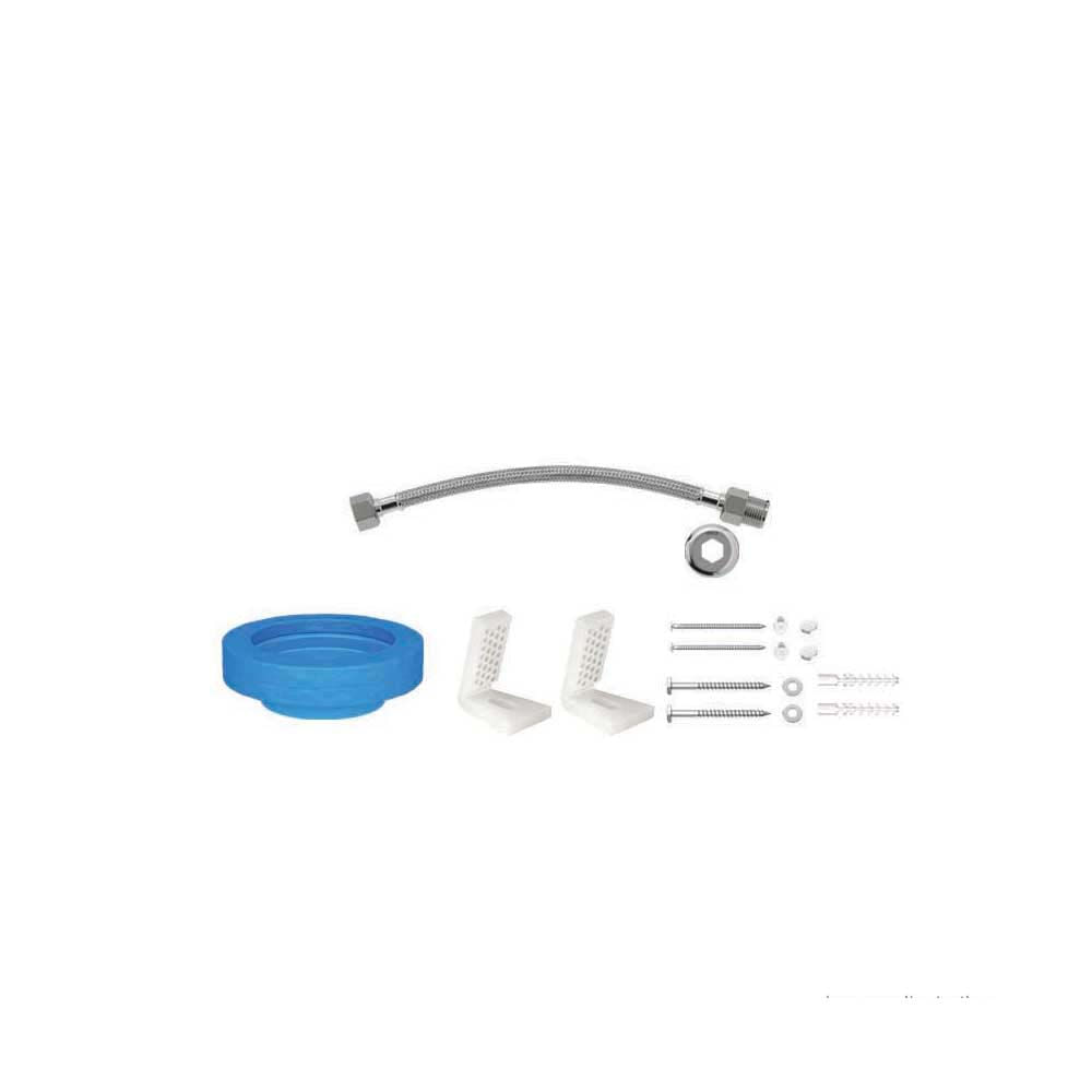 Kit de instalação para bacia com caixa fixa lateral cromado Deca (7894200195191)