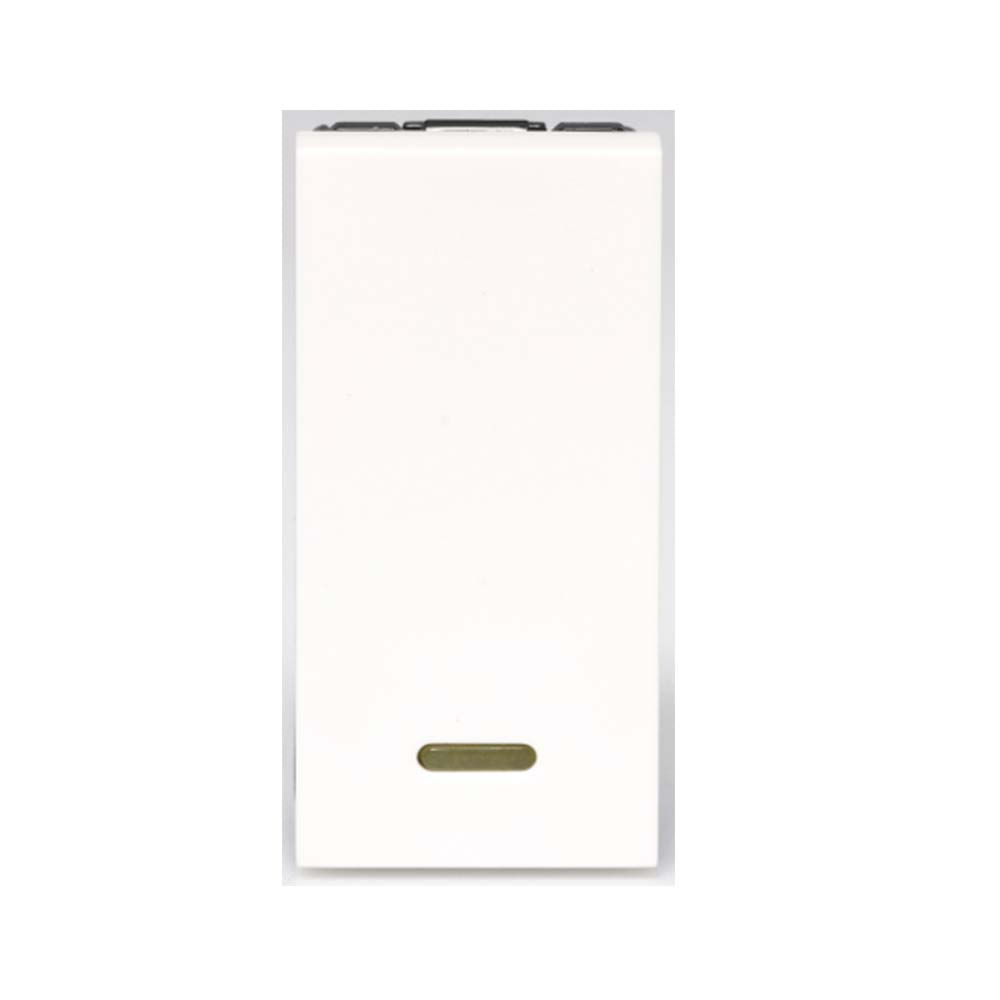 Módulo interruptor simples Arteor branco com led 582501B Pial