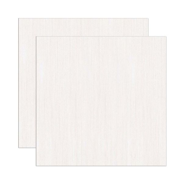 Piso Cerâmico Esmaltado 50x50cm Caixa com 2,5 m² Brilhante Extra Cinza Porcellanat Formigres