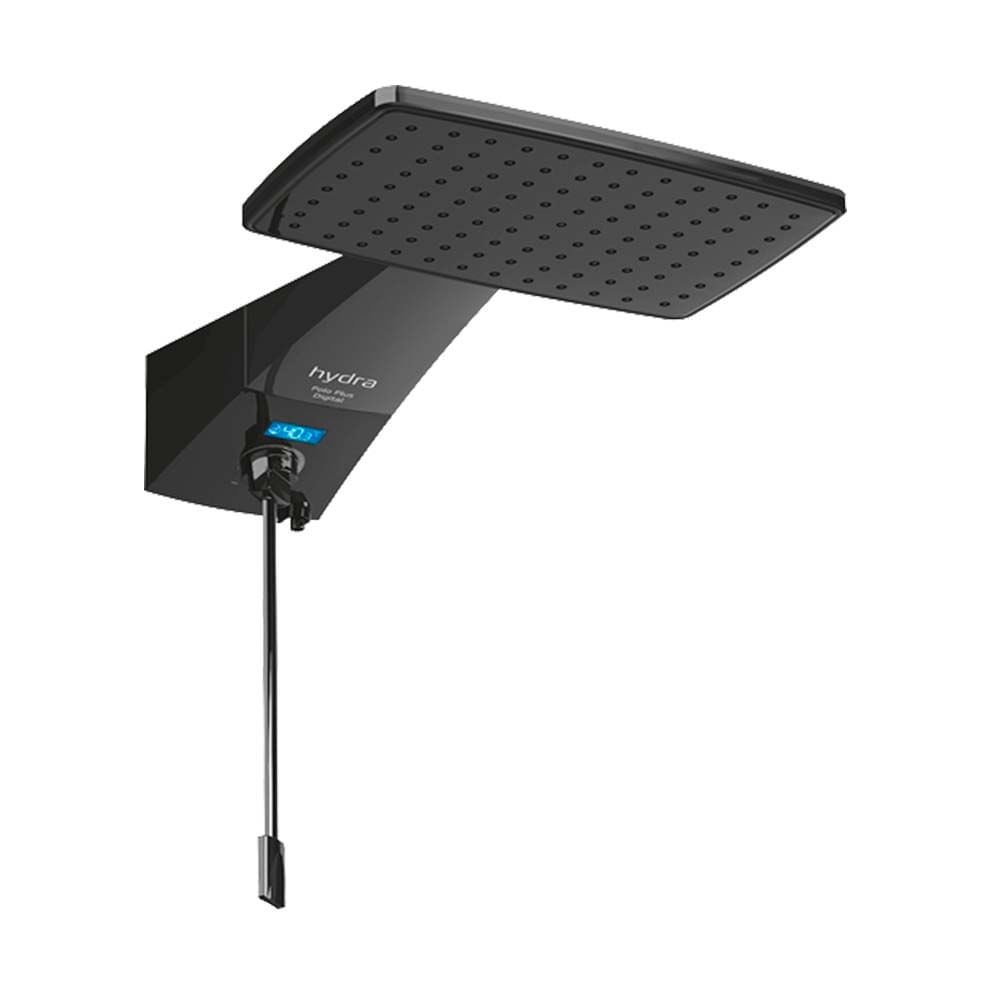 Conheça os modelos mais comuns de tipos de chuveiros 13 Chuveiro digital Polo Plus 7700W 220V black Hydra