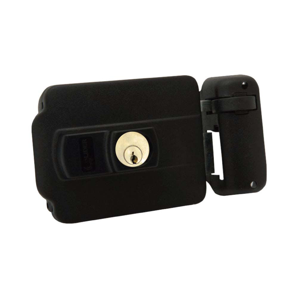 Como instalar um porteiro eletrônico: passo a passo simples 7 Fechadura eletrica de aco LR120S preta Lider