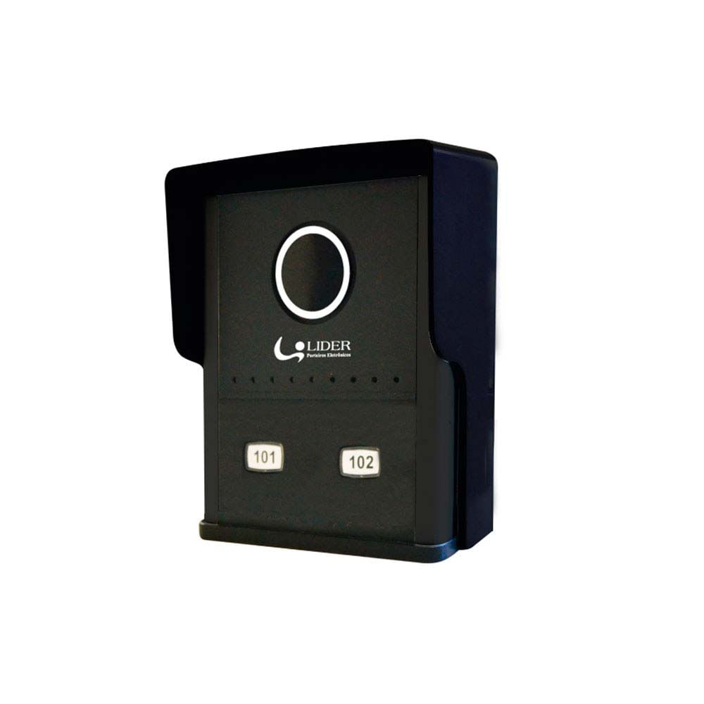 Como instalar um porteiro eletrônico: passo a passo simples 6 Porteiro eletronico coletivo com 2 pontos LR802 bivolt preto Lider