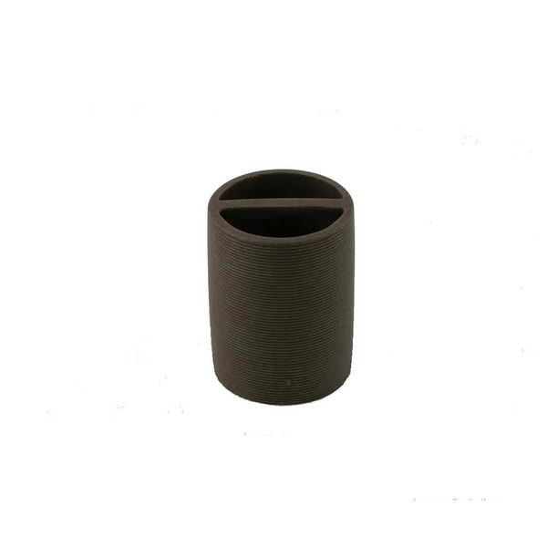 Porta escova de dentes Linhas marrom Coisas e Coisinhas