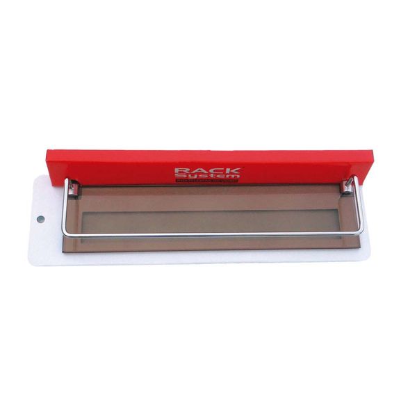 Prateleira cantoneira de vidro 4010 com haste bronze Rack System