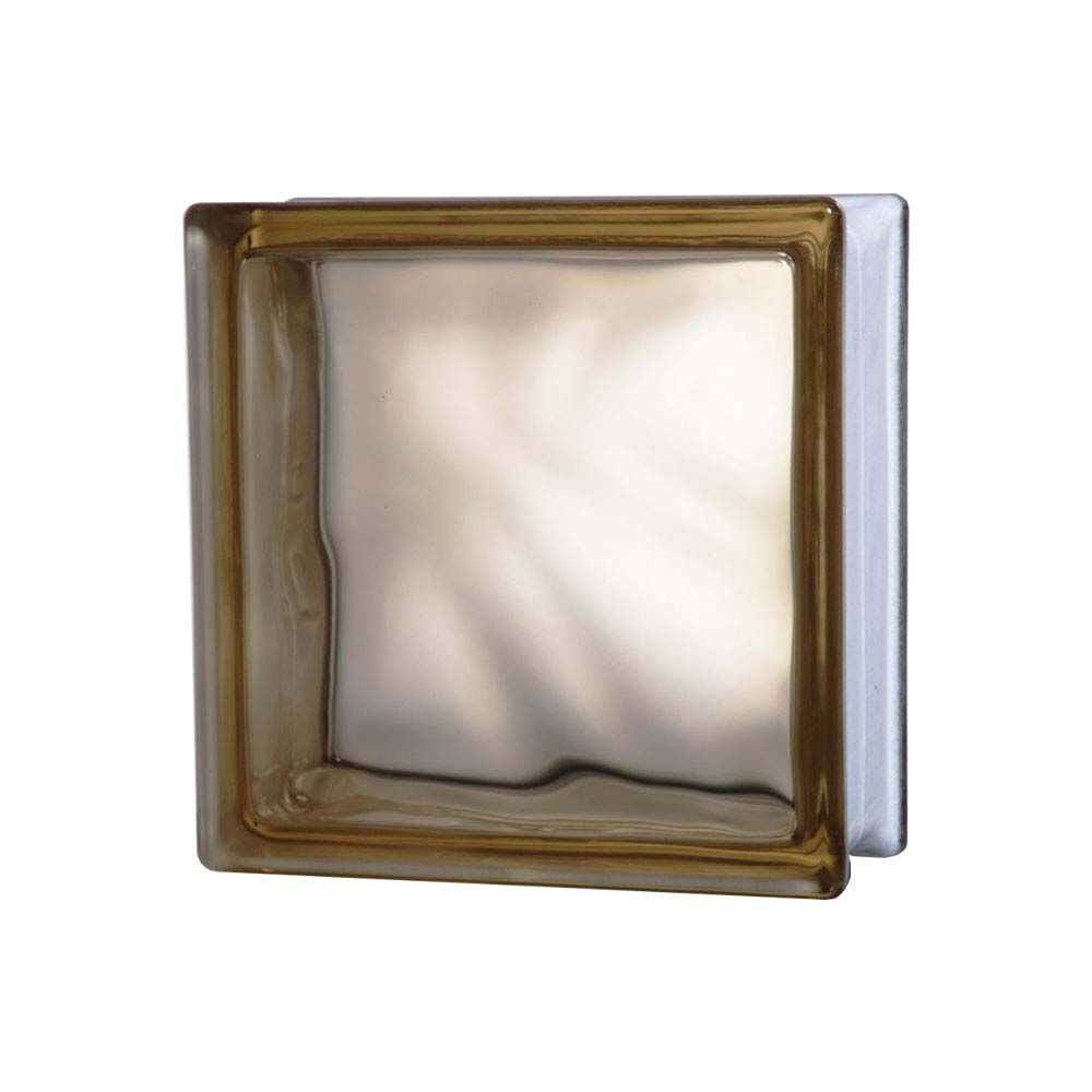 10 dicas de como decorar a sua casa com blocos de vidro 15 Bloco de vidro 19x19cm marrom Exclusivo Telhanorte