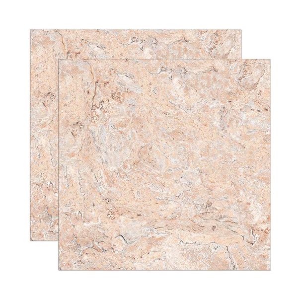 Piso Cerâmico Esmaltado 61x61cm Caixa com 2,23 m² Brilhante Extra Bege Malta Formigres