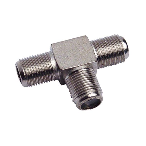 Conector Emenda T Áudio e Vídeo Cinza Asantos