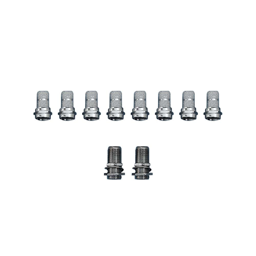 Conector com emenda para cabo coaxial (8 2) Kit-Flex