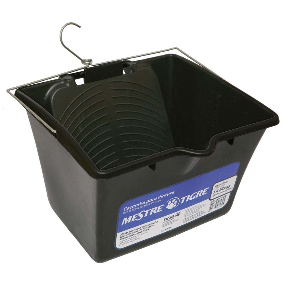 Veja 4 dicas de como descartar o entulho da sua obra corretamente 9 Cacamba plastica para pintura 14 litros 1309 Tigre