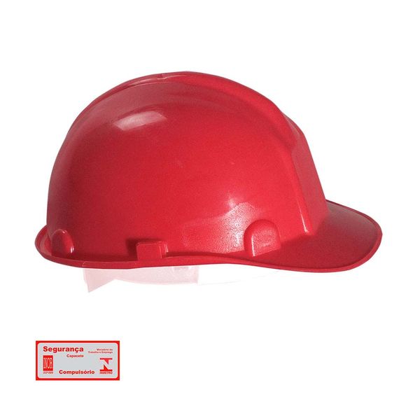 Capacete NV de PVC vermelho Balaska