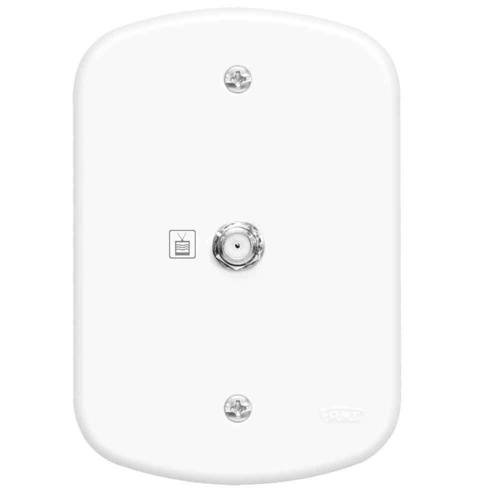 Descubra a distância ideal entre a TV e o sofá 11 Tomada para antena de TV Blanc Fame