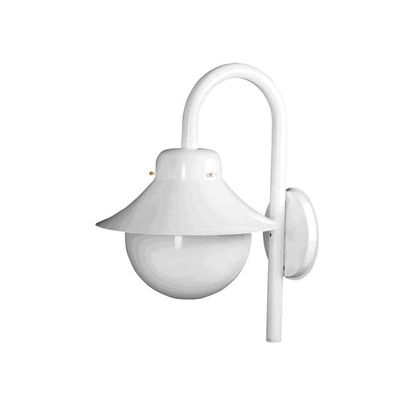 Arandela São Paulo com vidro 20W branca Ideal