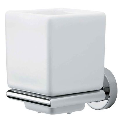Porta escova cromada Slim Deca