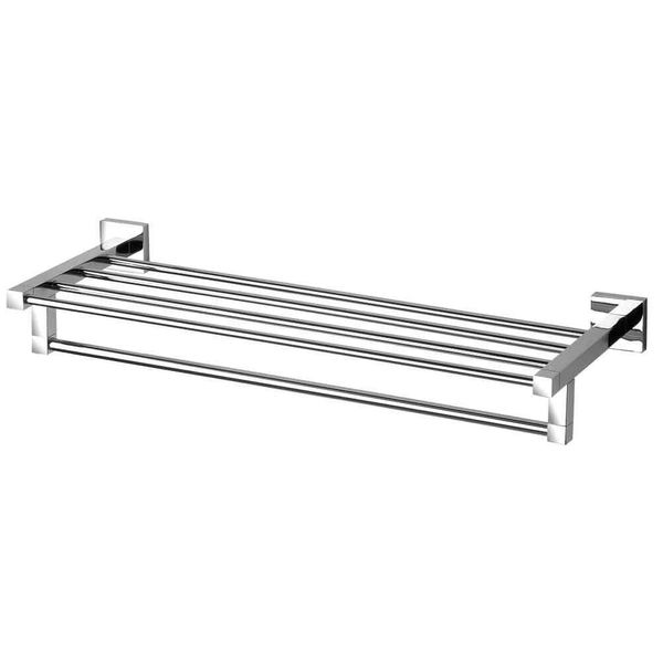 Porta toalha com Prateleira Quadra Perflex