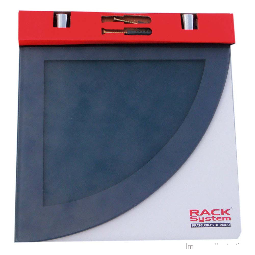 Prateleira multiuso 25x25cm fumê Rack System (7897101700334)