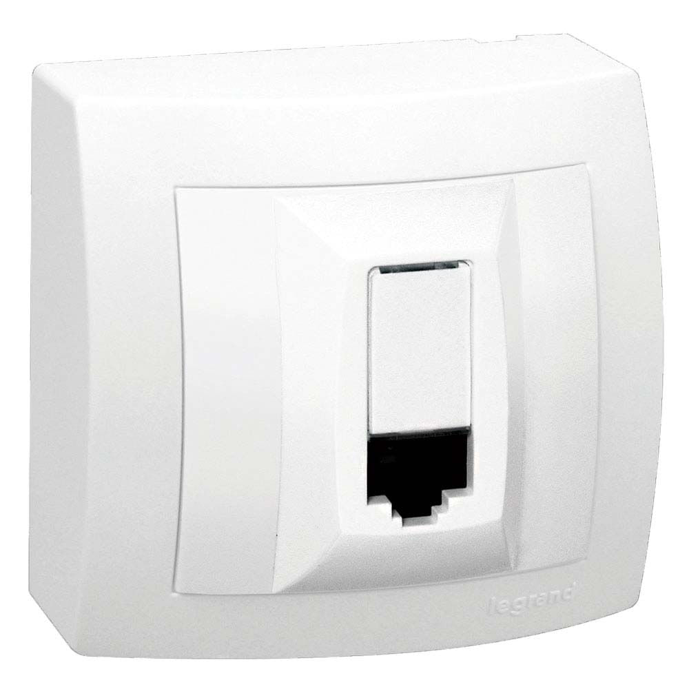 Tomada para rede RJ45 5E sistema X branca Pial