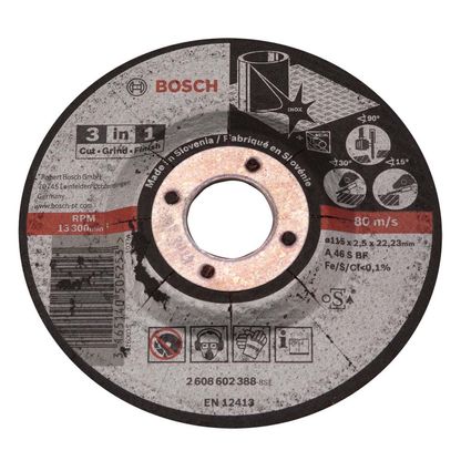 Disco de corte para esmerilhadeira Bosch