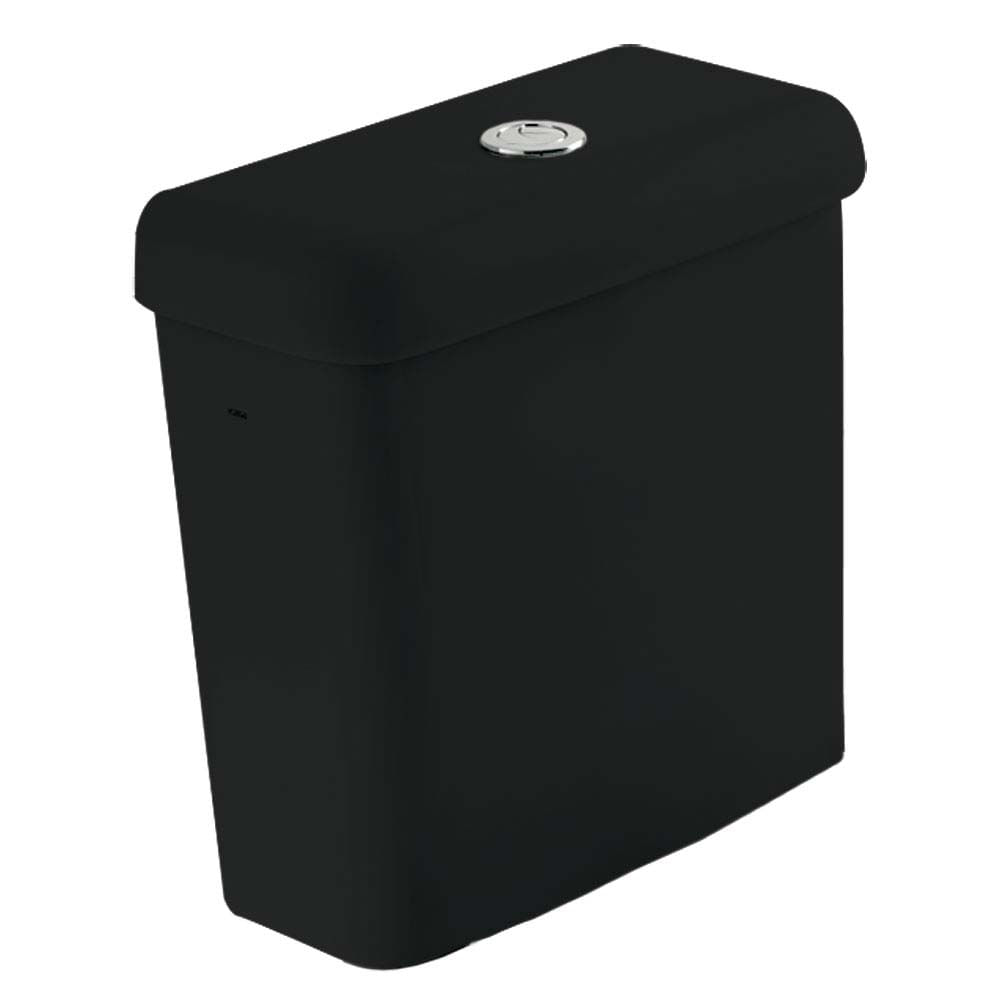 Banheiro acessível: normas e dicas para acertar 15 Caixa acoplada para bacia 3 6 litros Etna preta Icasa