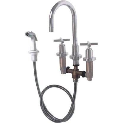 Ducha higiênica cromada com registro e gatilho Twist Deca