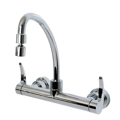 Misturador para cozinha Fast 1258 C59 bica móvel cromado parede Deca