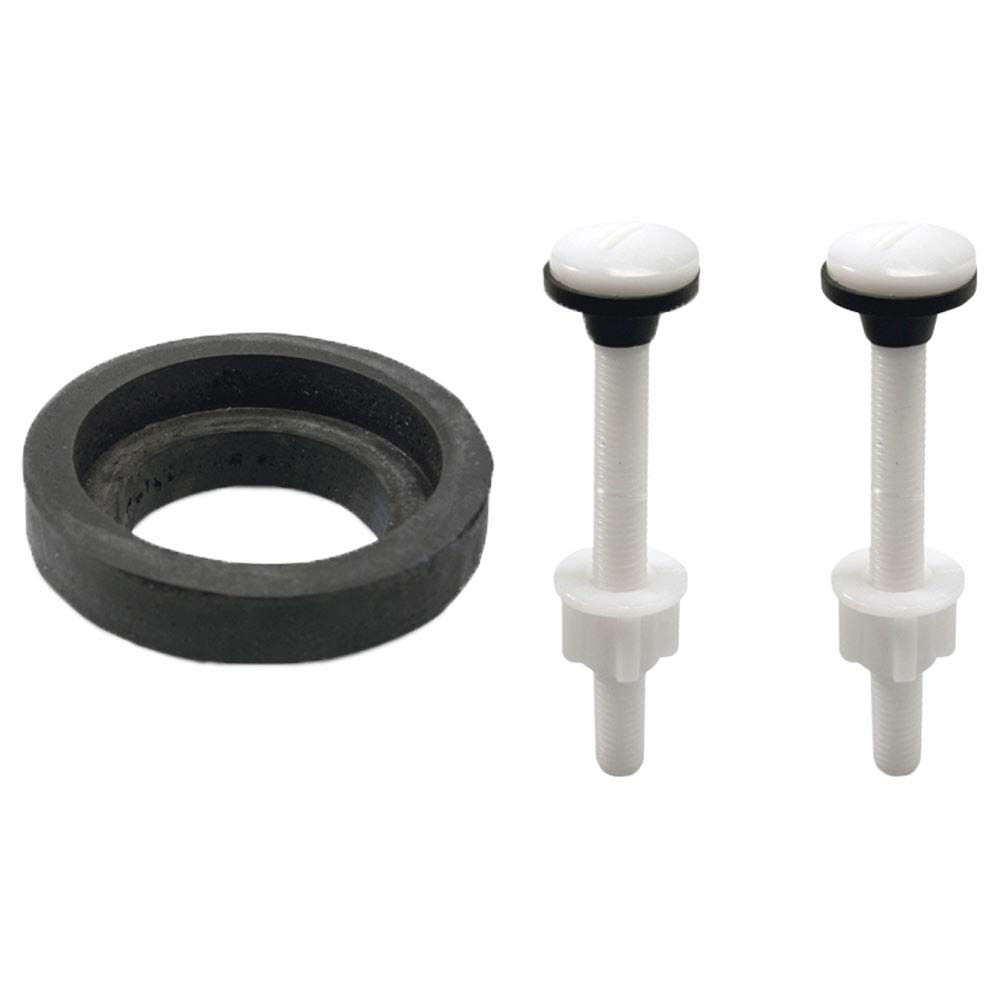 Conjunto para fixação de caixa acoplada 9583 branco e preto Censi (7898128473164)