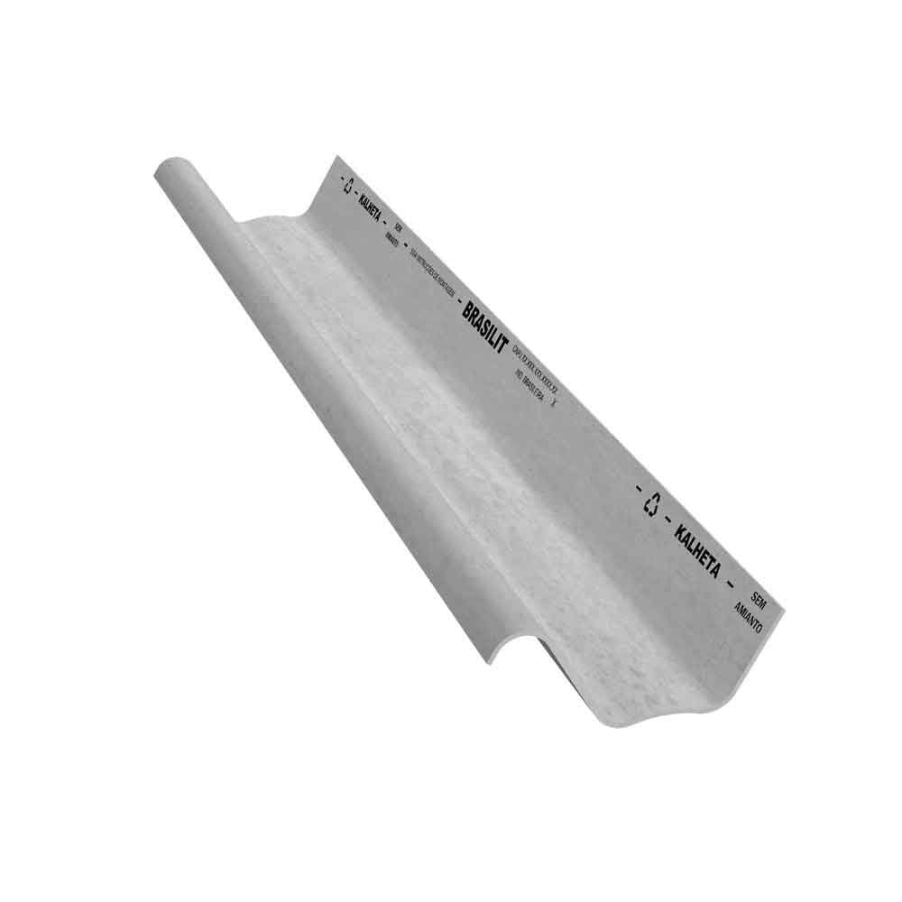 Vantagens e desvantagens da telha ecológica 6 Telha kalheta de fibrocimento 500x472cm 8mm Normal cinza Brasilit