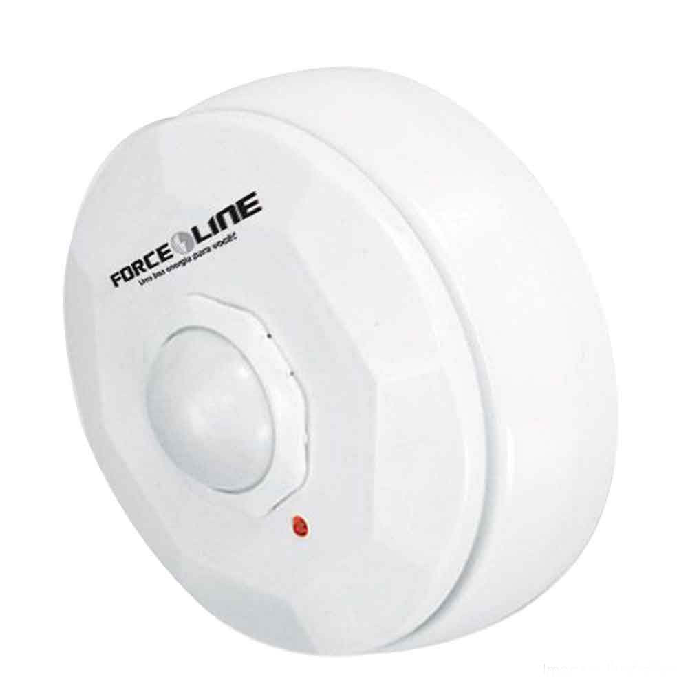 Aprenda como instalar um sensor de presença corretamente 15 Sensor de presenca de teto com minuteria bivolt branco Forceline