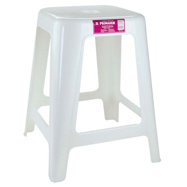Banqueta multiuso branca Primafer