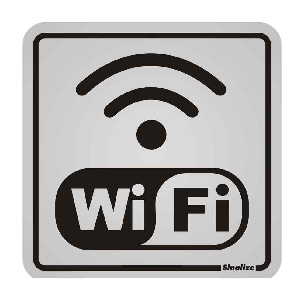 Placa de alumínio Internet - WiFi Sinalize